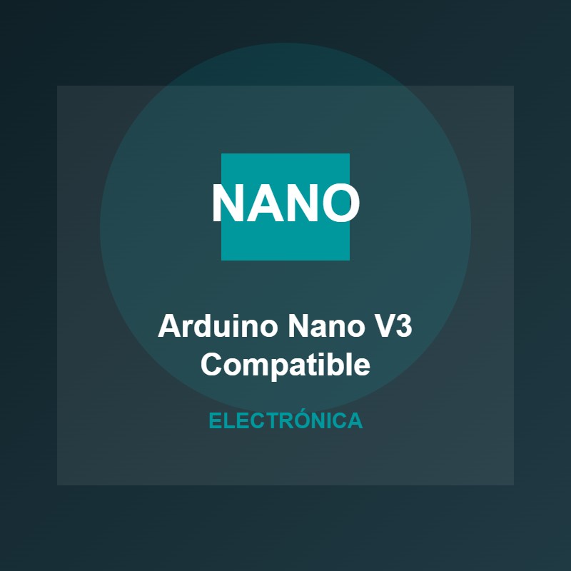 Arduino Nano V3 Compatible con ATmega328P