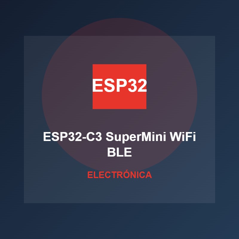 NodeMCU ESP32-C3 SuperMini WiFi Bluetooth 16 Pines USB-C