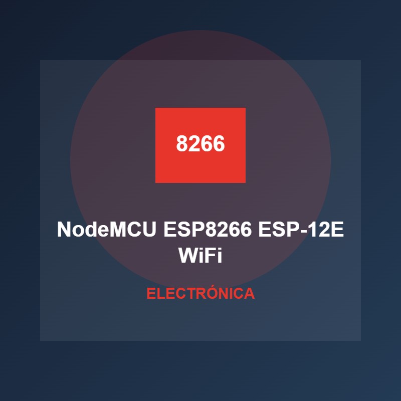 NodeMCU ESP8266 ESP-12E WiFi Lua V3 30 Pines CH340